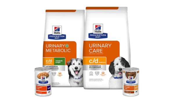 Prescription Diet Urinary care dog food range