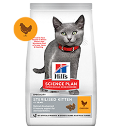 For young sterilised Science Plan cat food pack